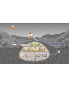 Poster Moon dome