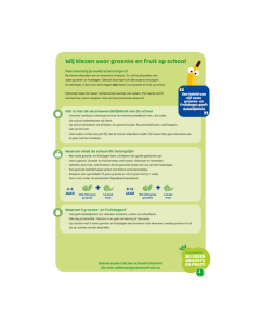 Argumentenkaart EU-Schoolfruit - ouders
